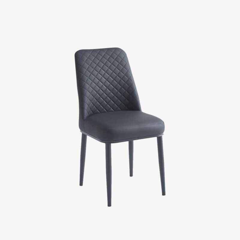 Oxford Ceramic Black Dining Table 1.2m & 4 Chairs - Image 2