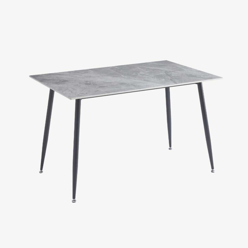 Oxford Ceramic Grey Dining Table 1.2m & 4 Chairs - Image 2