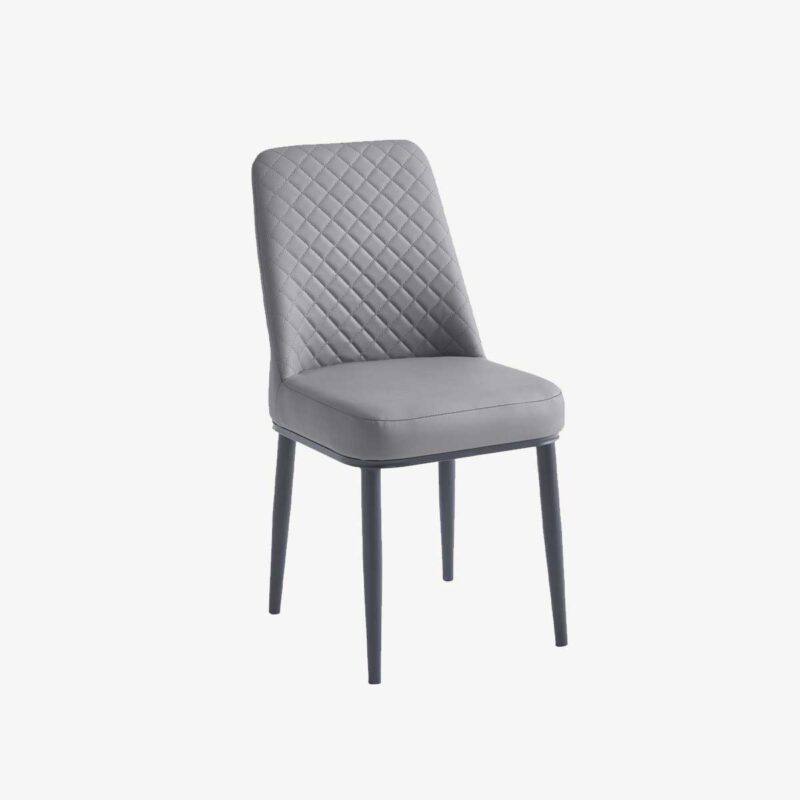 Oxford Ceramic Grey Dining Table 1.2m & 4 Chairs - Image 3