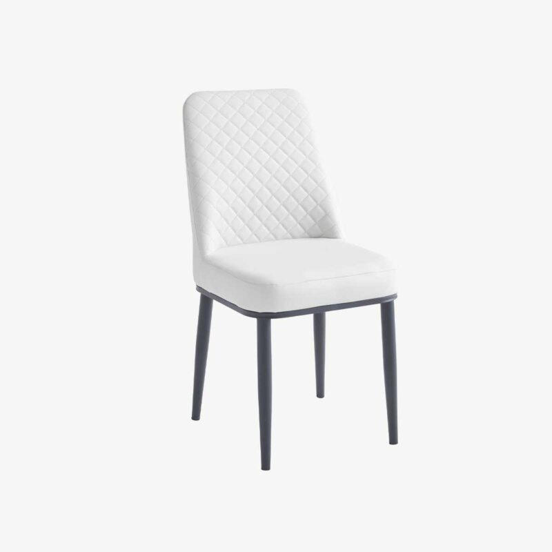 Oxford Ceramic White Dining Table 1.2m & 4 Chairs - Image 2