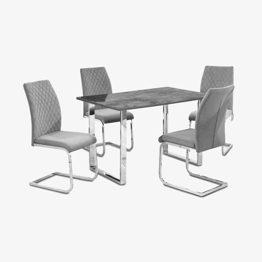 Tokyo Dining Set (Table & 4 Chairs)