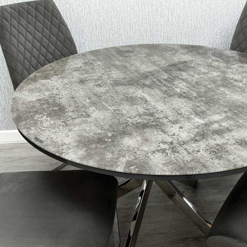 Tokyo Round Dining Set (Table & 4 Chairs) - Image 2