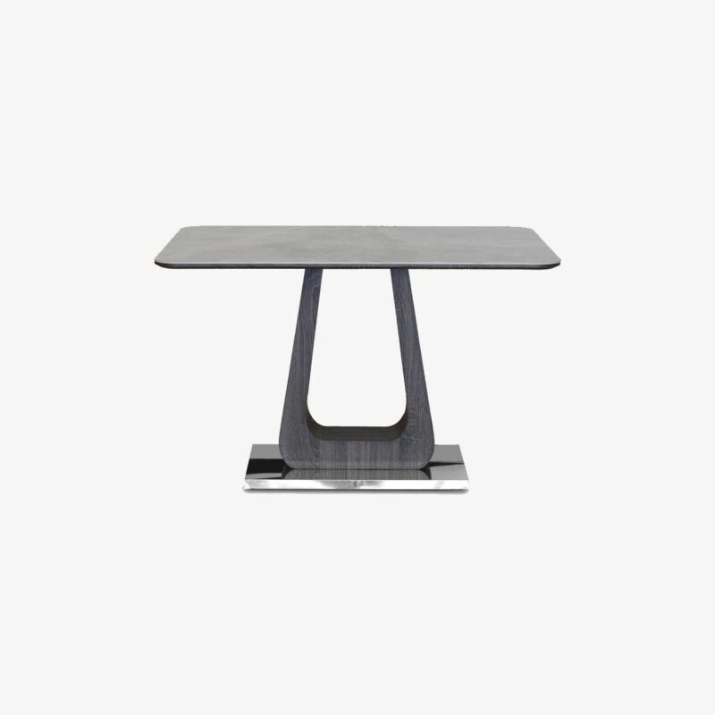 Zermatt 120cm Dining Table (120cm Fixed Top) (Grey Ceramic) - Image 3