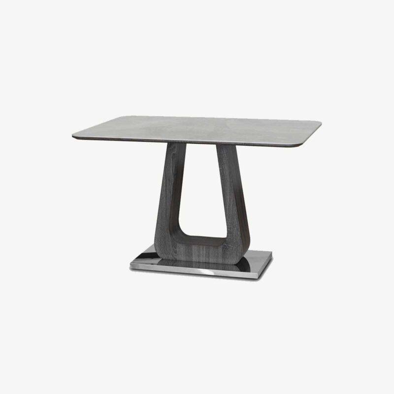 Zermatt 120cm Dining Table (120cm Fixed Top) (Grey Ceramic) - Image 4