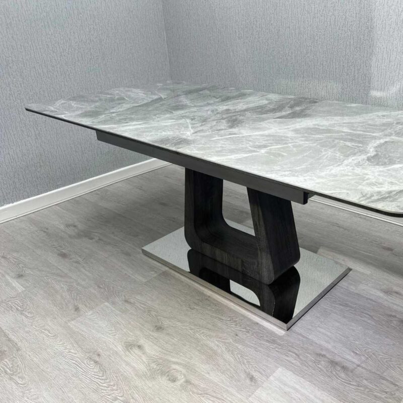 Zermatt Extendable Dining Table(160 – 200) (Grey Ceramic)