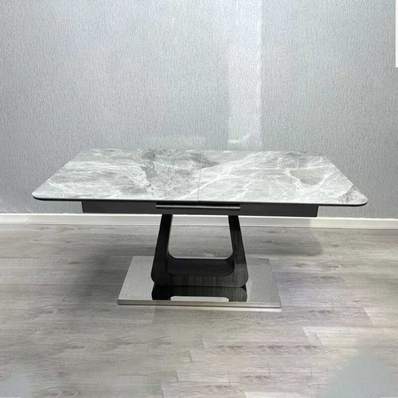 Zermatt Extendable Dining Table(160 – 200) (Grey Ceramic) - Image 2