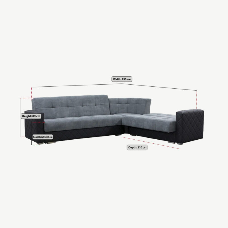PORTO CORNER SOFA BED - Image 4