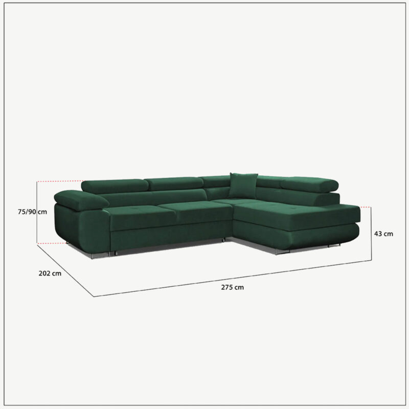 LIDO Corner Sofa Bed - Image 4