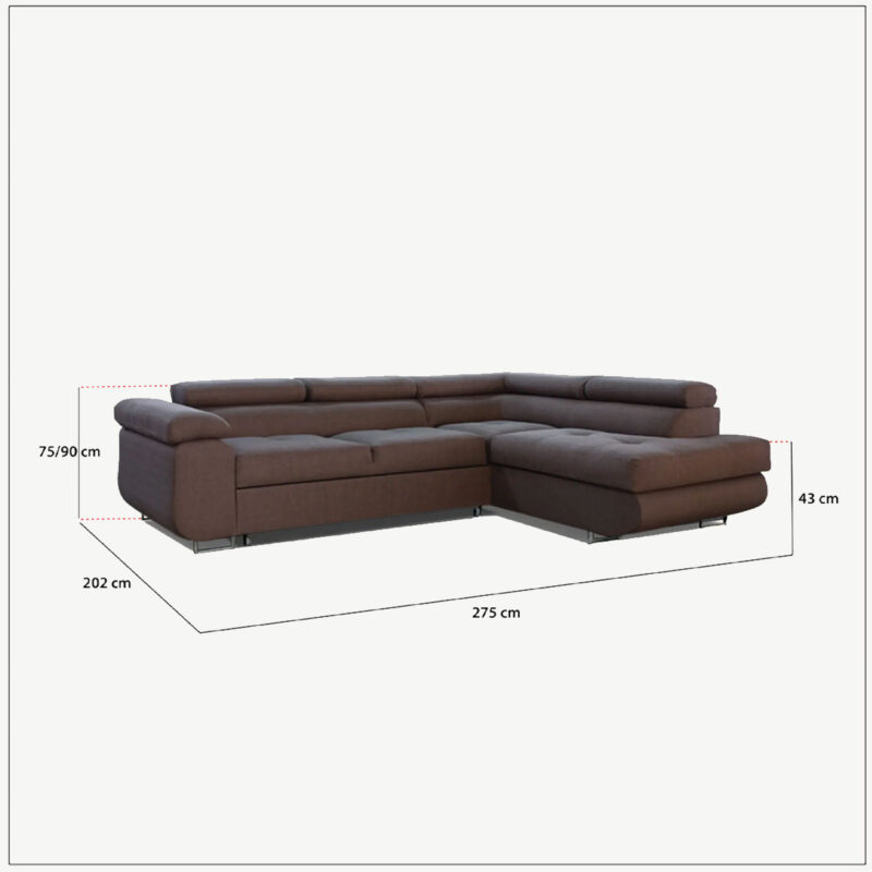 LIDO Corner Sofa Bed - Image 8