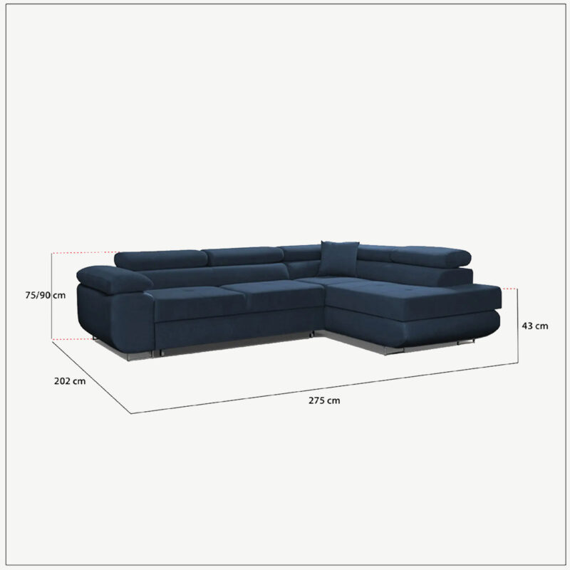 LIDO Corner Sofa Bed - Image 12