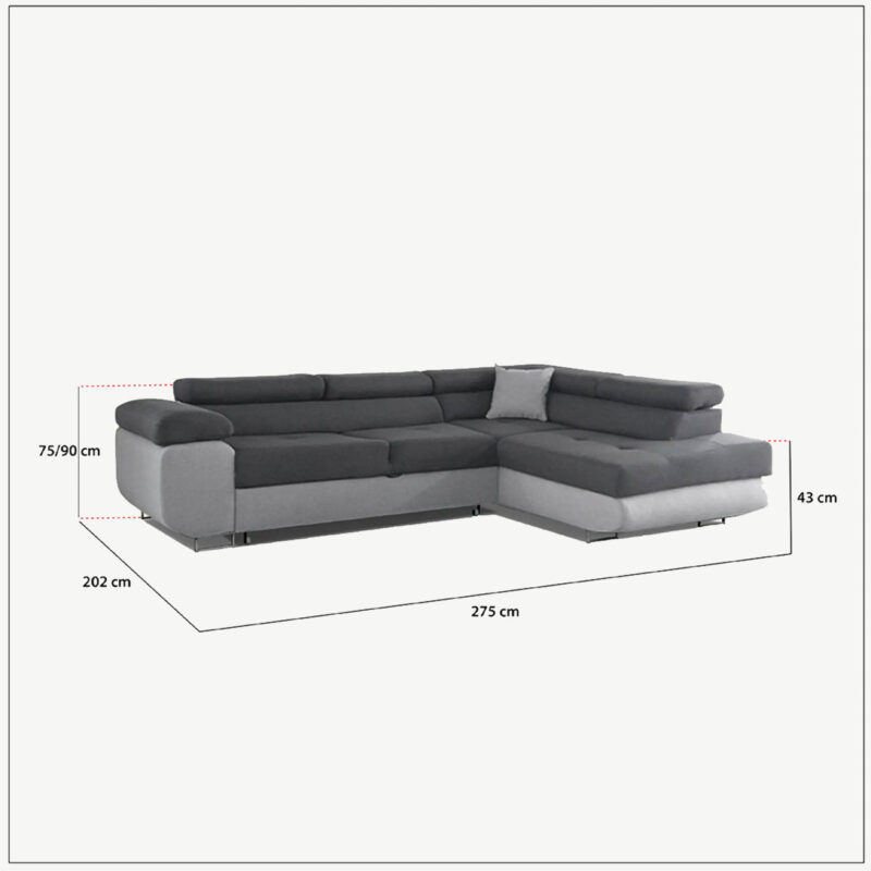 LIDO Corner Sofa Bed - Image 21