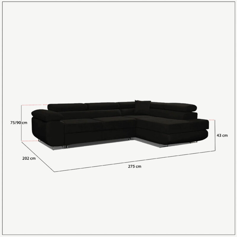 LIDO Corner Sofa Bed - Image 26