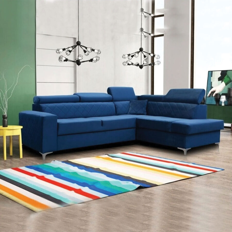GLOSS CORNER SOFA BED