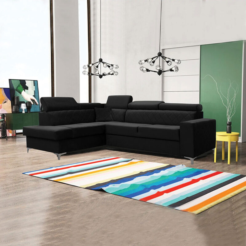 GLOSS CORNER SOFA BED - Image 7