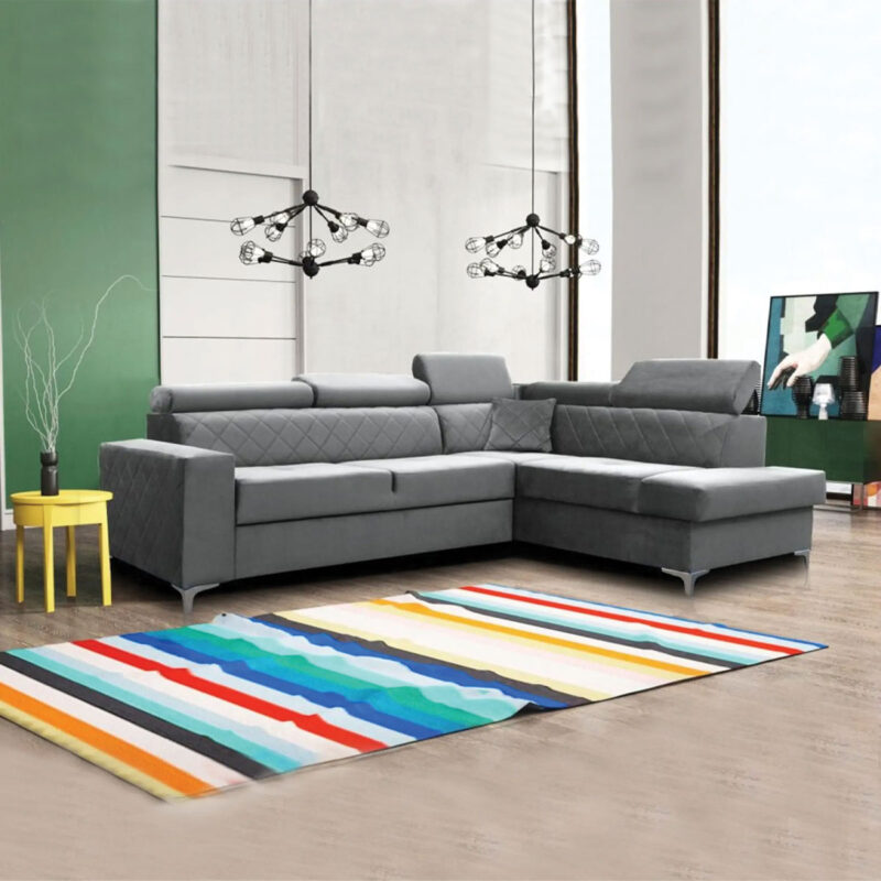GLOSS CORNER SOFA BED - Image 8