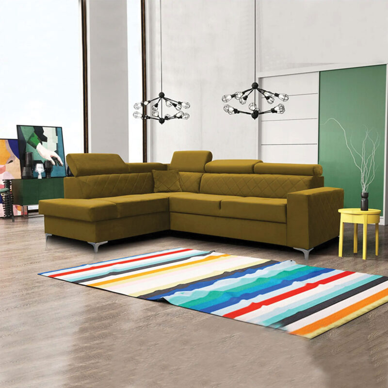GLOSS CORNER SOFA BED - Image 11