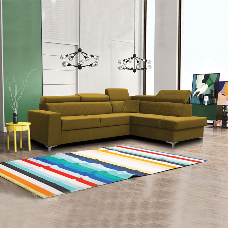 GLOSS CORNER SOFA BED - Image 15