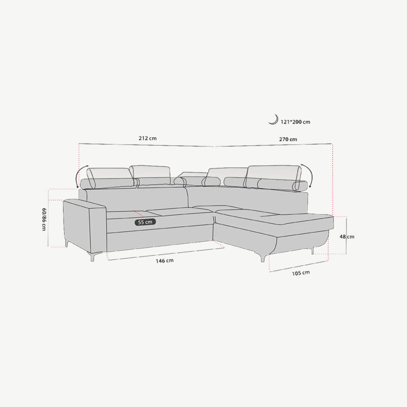 Verso Large Sofa Bed - Image 6