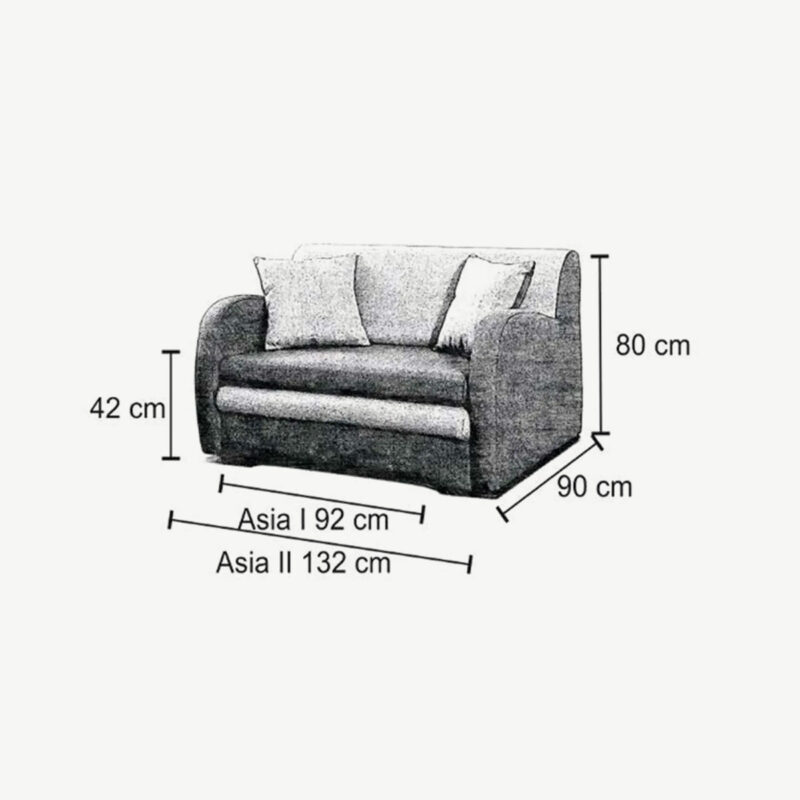 2 SEAT ASIA SOFA BED - Image 5