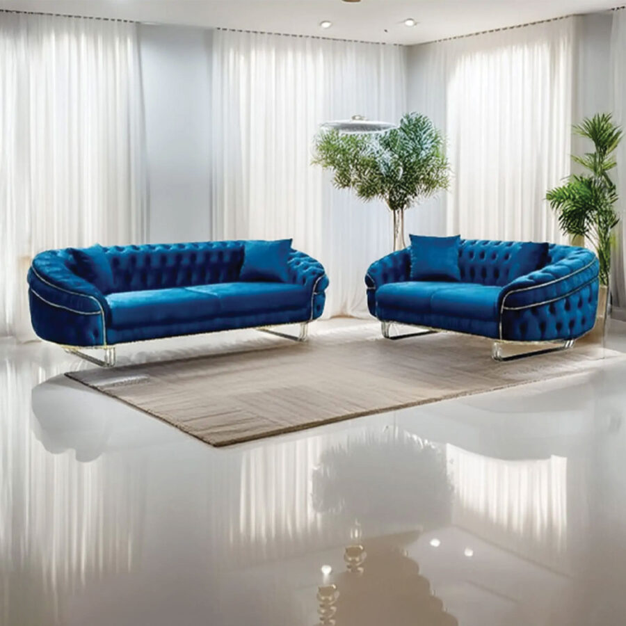 Camdon 3+2 Plush Velvet Sofa Set (WW)