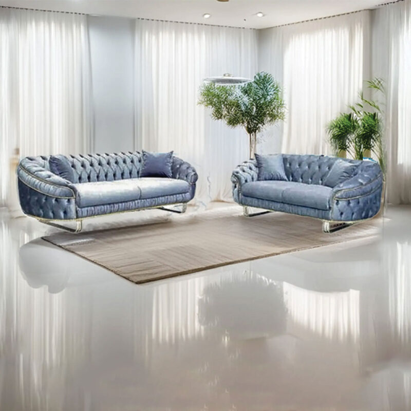 Camdon 3+2 Plush Velvet Sofa Set (WW) - Image 2