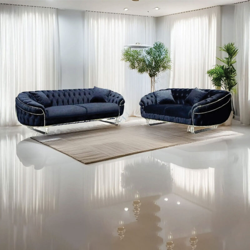 Camdon 3+2 Plush Velvet Sofa Set (WW) - Image 3