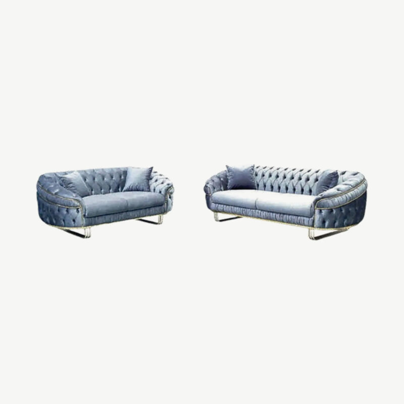 Camdon 3+2 Plush Velvet Sofa Set (WW) - Image 4