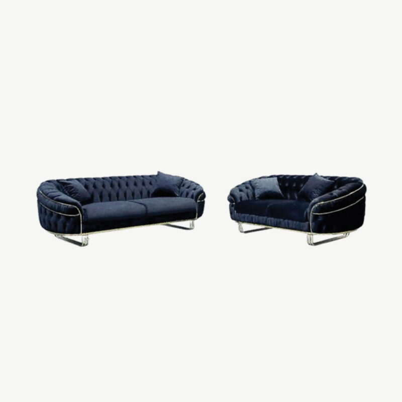 Camdon 3+2 Plush Velvet Sofa Set (WW) - Image 6