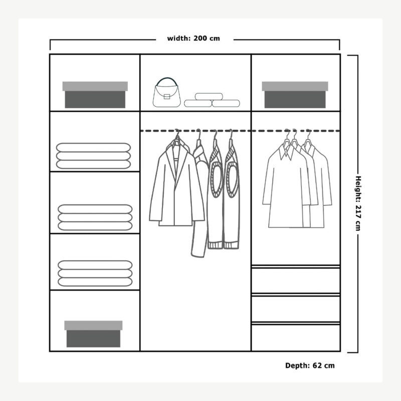 Etna Sliding Wardrobe - Image 11
