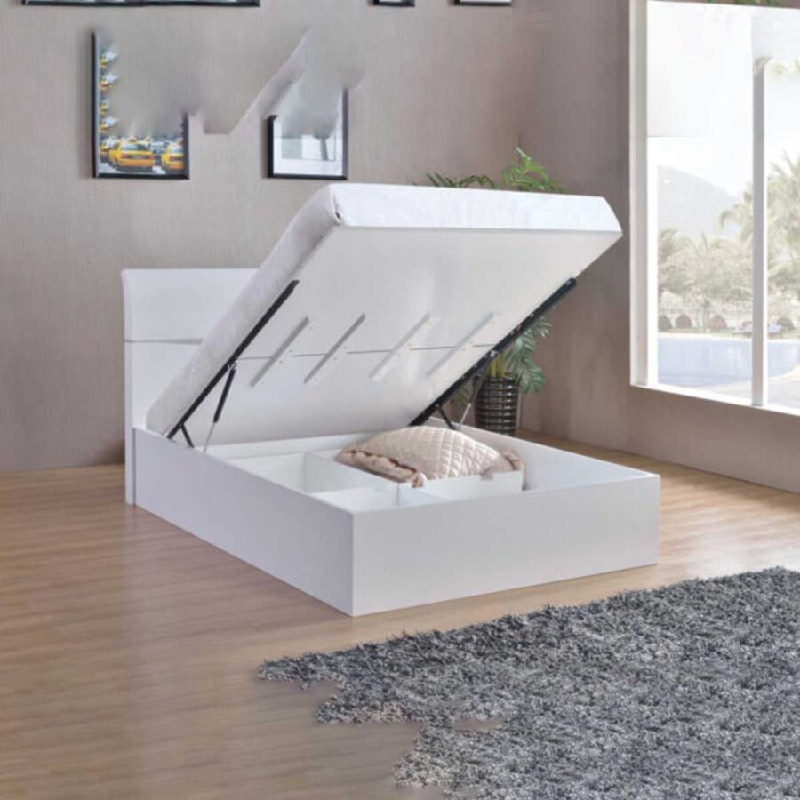 Arden High Gloss Storage Bed Double