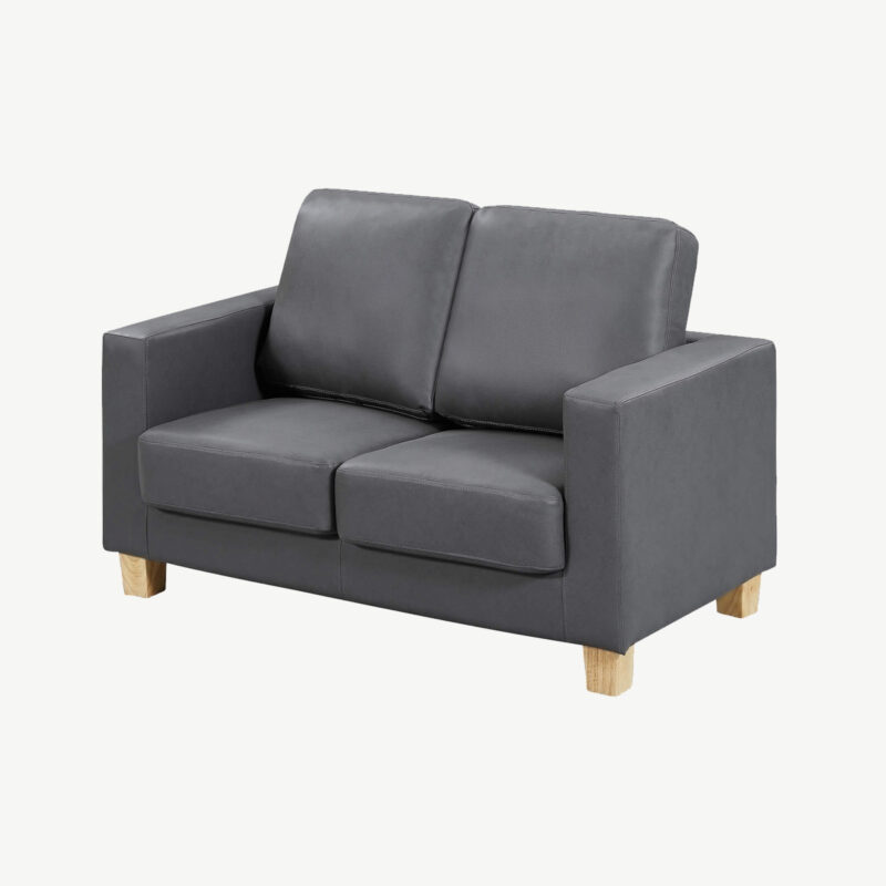 Chesterfield 2 Seater Sofa PU Grey